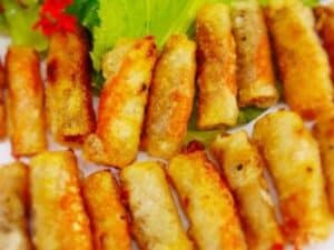 hướng dẫn cách chiên chả ram tôm đất bình định